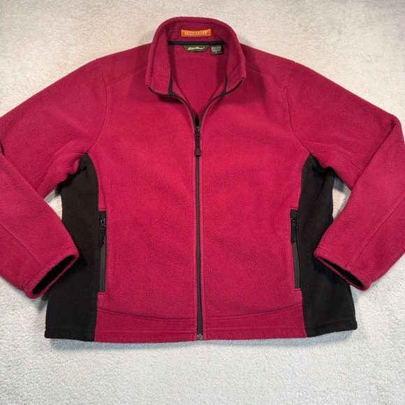 Eddie Bauer Jackets & Blazers - Vintage Y2K Eddie Bauer Fleece Jacket Womens XL Pink Polartec Wind Pro Canada